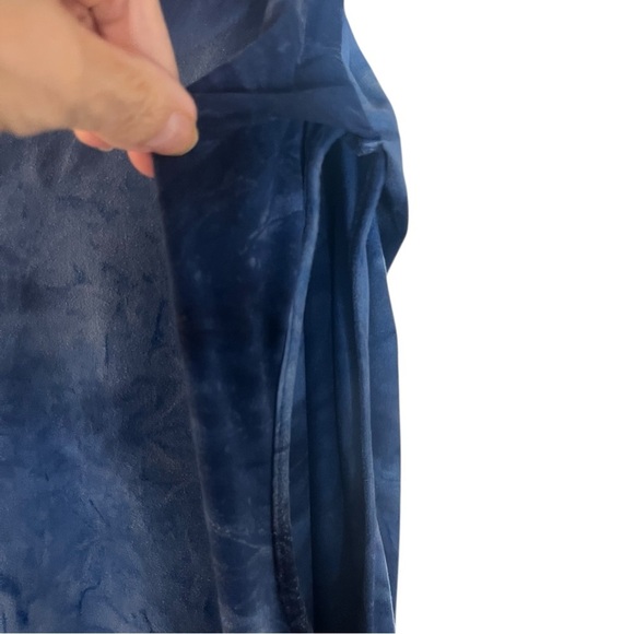 Umgee Navy Tie Dye Ruched Sleeveless Maxi Dress Oversized Shift Sz S - Picture 8 of 9